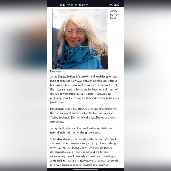 Free Spirit By Jenny Byrne fossilized walrus - Picture 8 of 12